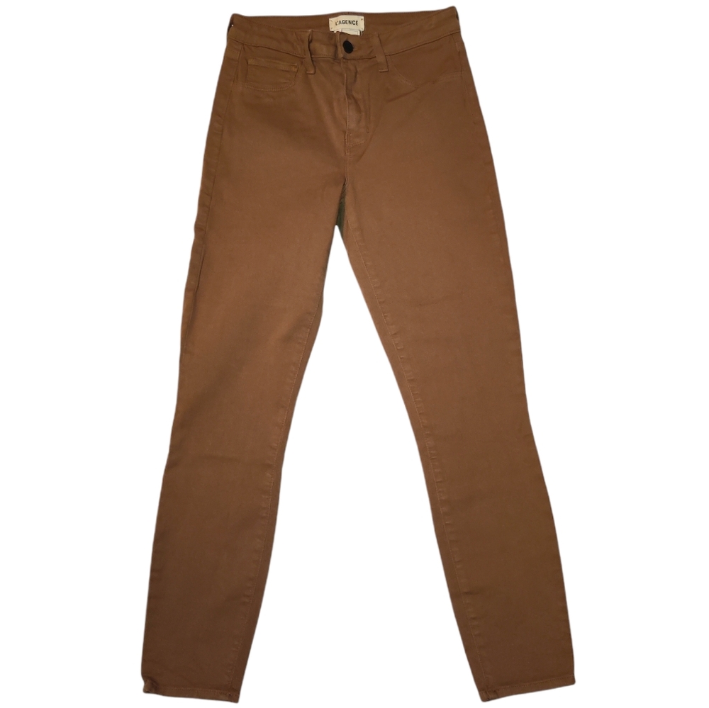 L'AGENCE Margot High Rise Ankle Skinny Stretch Cotton Ankle Jeans - Picture 2 of 14